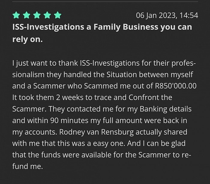 Thank you Riaan, Highly appreciated.
