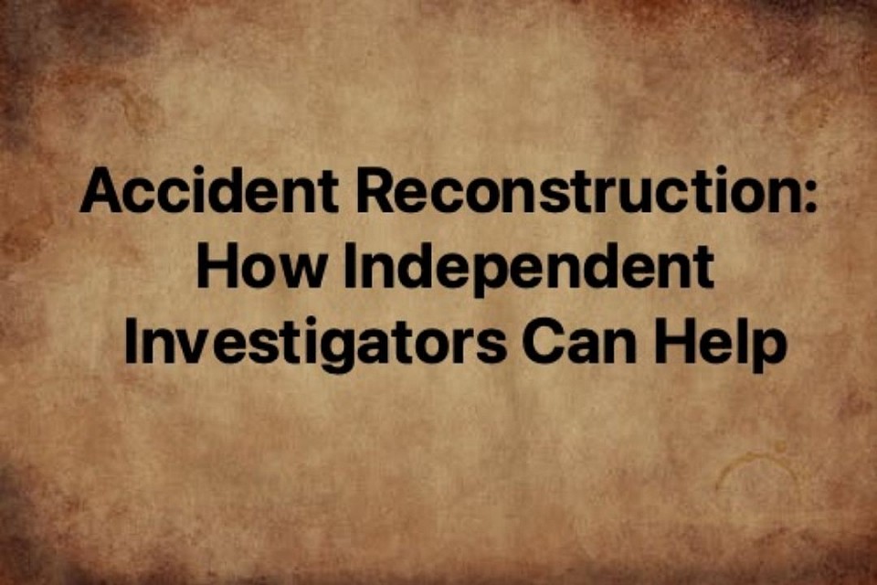 Accident Reconstruction by ISS-Investigations