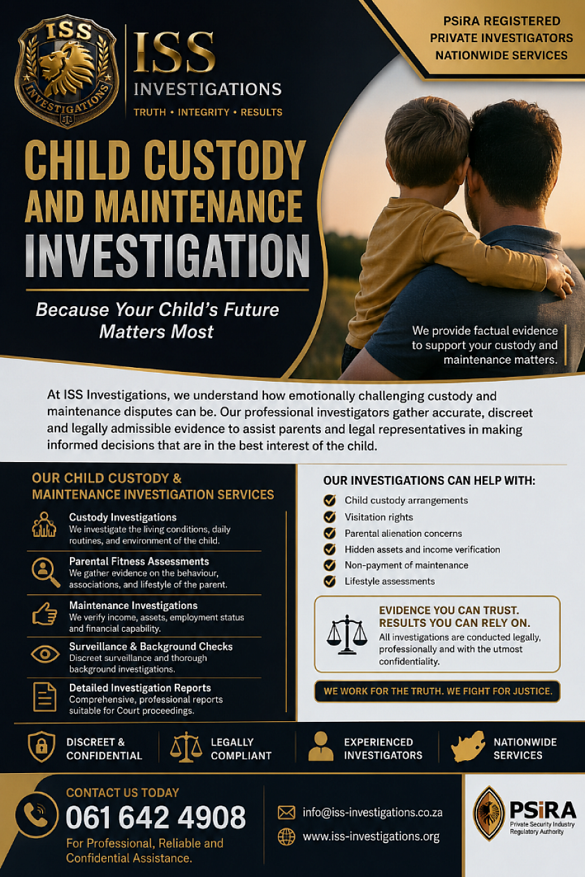 Child Custody and Maintenance Investigations